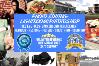 restore, Retouch, or Edit Any Photo In Photoshop or Lightroom