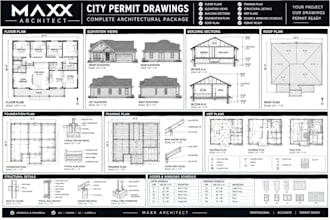 prepare architectural city permit drawings and permit plan sets