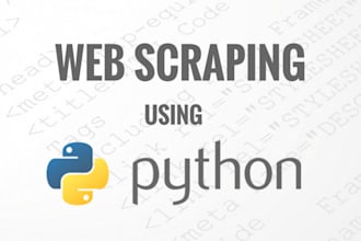 write web scrapping script, spider or crawler using python