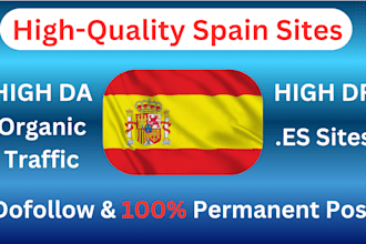 provide guest posting service with dofollow link on spanish sites