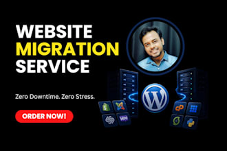 move, migrate, transfer wordpress or any other website to the new hosting