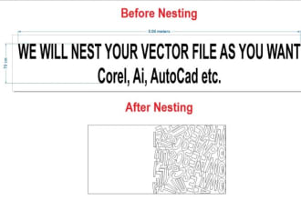 nest 2d drawing with advanced algorithm to save material