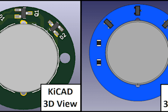 convert kicad pcb to step