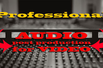 do professional audio editing and post production