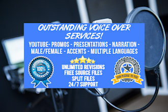 record a pro english voice over in any style, accent, or gender