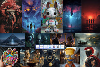 create ai art, concept art and characters using midjourney