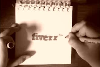 speed draw your logo, design or short script
