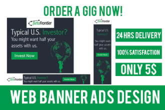 design a Professional Web Banner, ads, cover, slider, header