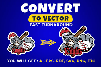 convert your logo to vector, vector tracing, image,