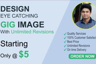 design a professional fiverr gig cover image
