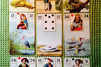 provide a one question lenormand card and charm reading