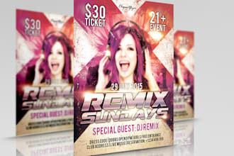 do Stunning event flyers