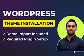 install your wordpress theme and import demo content