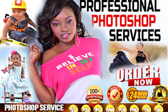 do PHOTOSHOP editing in 24 hrs and less