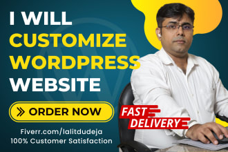 create, fix, customize, your wordpress website