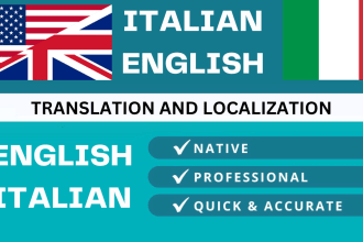 translate english to italian and italian to english