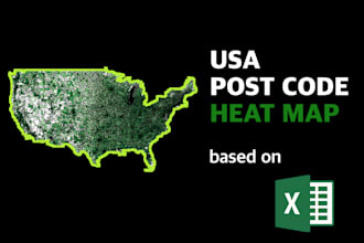 create a USA Post Code Heat Map of your data