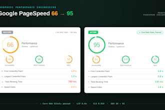 do wordpress speed optimization to score 90 plus on google pagespeed
