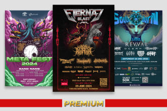 create event flyer poster design for you