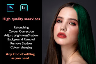 do expert photo editing and retouching