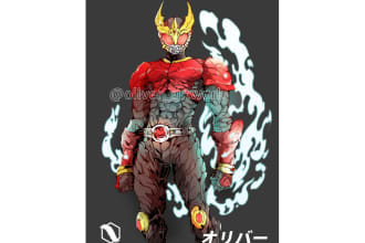 draw armor, mecha, superhero, tokusatsu, robot, kamen rider