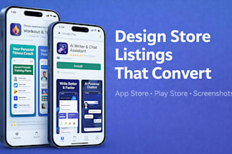 design app store and play store screenshots that convert