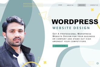 do responsive wordpress website design for your company or business