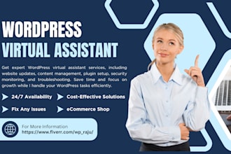 be your reliable wordpress virtual assistant for website management