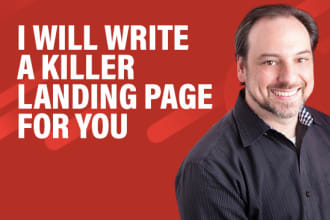 write a killer landing page for you