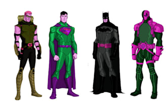 create awesome super heroes