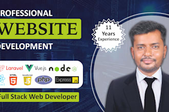 do website development, full stack developer and back end developer