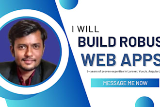 build robust laravel, vuejs, angularjs and nodejs web apps