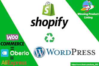 add products in shopify or wordpress or any ecommerce website