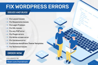 fix wordpress errors, issues, problems and woocommerce fixes