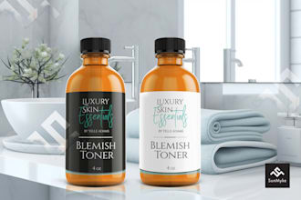 premium cosmetic, skincare, and product packaging labels