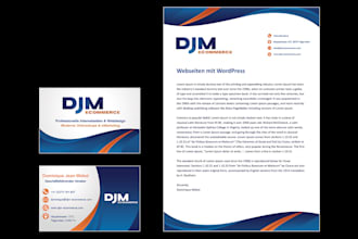 design business card post card letterhead