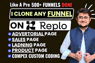 perfect clone any advertorial and sales page with replo