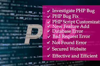 fix php bugs on your website