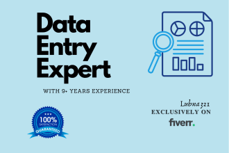 do data entry, internet research, copy paste, scraping, etc
