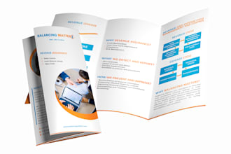 design a clean, creative flyer, trifold brochure