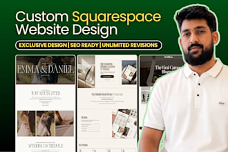 design or redesign custom squarespace website