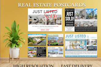 design real estate postcard