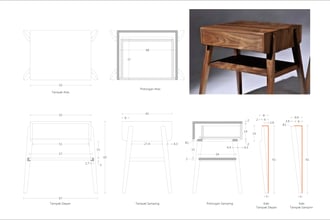 draft your furniture design to autocad drawing