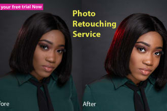 touch up and high end beauty photo retouching for portrait or headshot images