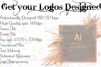 make amazing 2d and 3d logo