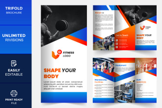 do professional trifold brochure and bifold brochure