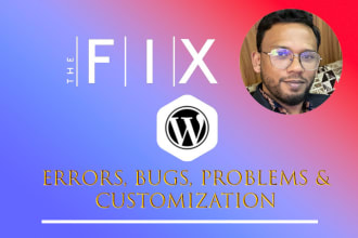 fix wordpress issues, wordpress errors problems