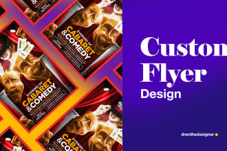 design a professional flyer or brochure for your business