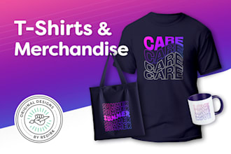 design creative t shirt, bag, mug graphics