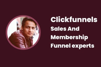 build sales funnel and membership funnels in clickfunnels